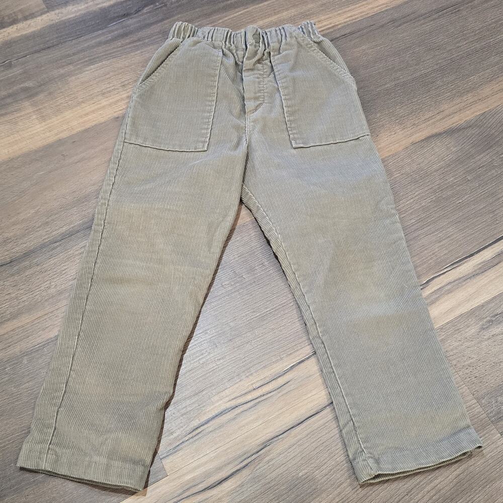 Buster Brown Vintage‎ Kids Boys Girls Tan Brown Corduroy Pants Pockets Size 5